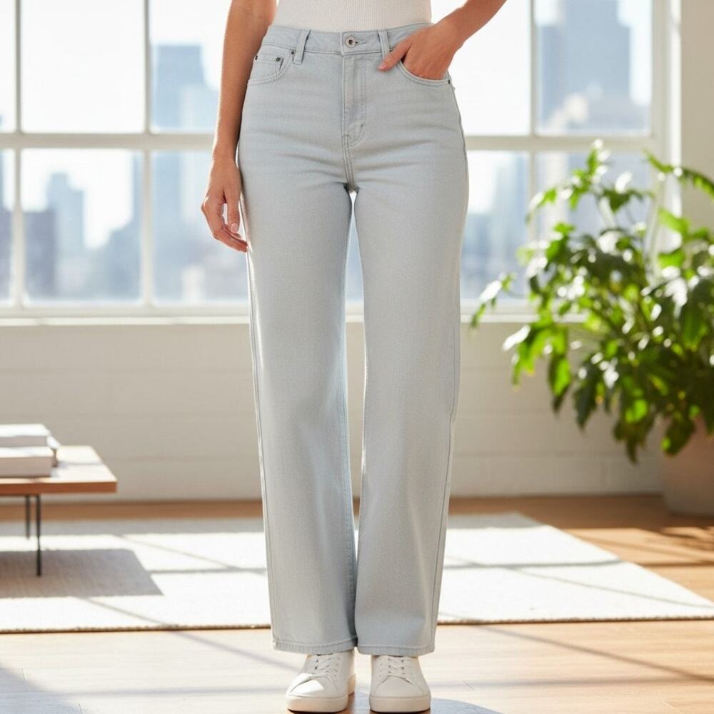 Vintage Bill Blass Womens 14 Light Wash High Rise Mom Jeans Perfect Fit 33x28